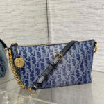 Christian Dior Diorstar Hobo Bag with Chain Blue